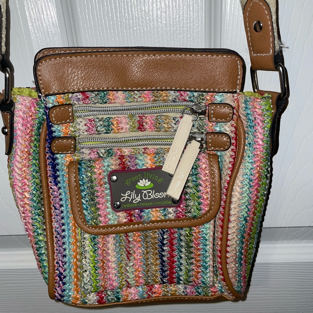 Lily Bloom Green Living Crossbody Bag